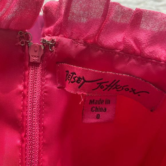Betsey Johnson Pink Ombré Silk Tulle Dress - Picture 4 of 7